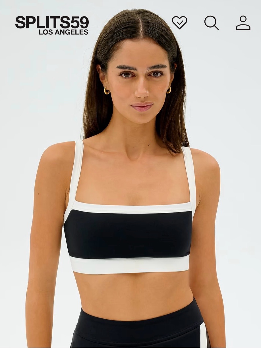 Splits59 Monarch Rigor Bra - Black & White